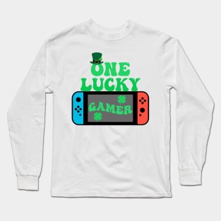 One Lucky Gamer St Patrick's Day Long Sleeve T-Shirt